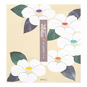 MIDORI JAPANWORKS日本名藝系列(冬季) 便箋-絹印白山茶