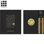 MOLESKINE SMILEY筆記本xKAWECO鋼珠筆禮盒 (筆記本+無時效手帳+鋼珠筆)