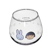 金正陶器 大臉蛋型玻璃杯 ‧ 米飛兔與櫻桃小丸子
