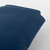 【MUJI 無印良品】柔舒水洗棉被套/SD暗藍