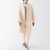 【MUJI 無印良品】男吉貝木棉大衣 XL 原色