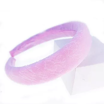 【PinkyPinky Boutique】縐紗暗花 蓬蓬髮箍 (粉紅色)