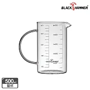 Black Hammer 簡約 耐熱玻璃量杯500ml