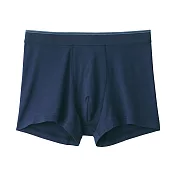 【MUJI 無印良品】男柔滑低腰拳擊內褲 XL 暗藍