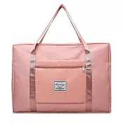 [ BeOK ] 大容量折疊旅行手提包 旅遊收納包 可放行李箱拉桿 粉色