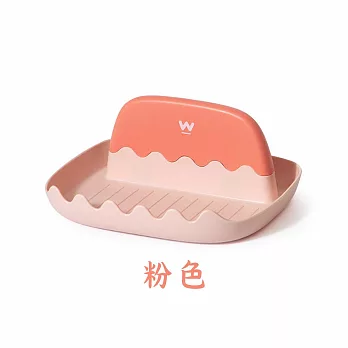JIAGO 布丁造型鍋蓋鍋鏟架 粉紅色