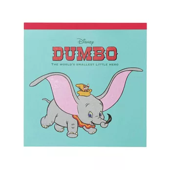 sun-star 日本製 Disney 迪士尼 復古系列 彩色方形便條本 Dumbo 小飛象