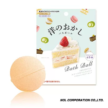 日本NOL-西洋甜點入浴球(泡澡球)1入(紅茶香氣/洗澡玩具/交換禮物)