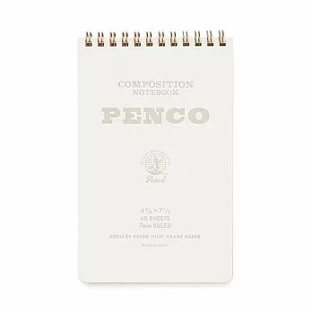 【HIGHTIDE】Penco 直式經典線圈筆記本M ‧ 白色