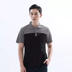 【遊遍天下】MIT台灣製男款抗UV防曬速乾吸濕排汗機能POLO衫(GS1005) M 黑色