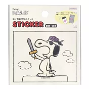 sun-star Snoopy 防水耐熱無痕裝飾貼紙 史努比 海盜