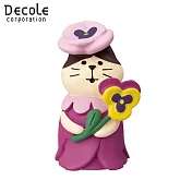 【DECOLE】 concombre 花花國裡的愛麗絲 花花貓三色堇