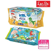 日本LEC 迪士尼口手專用純水99%濕紙巾-玩具總動員60抽x3包入