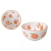 【日本SHINACASA】可愛復古風陶瓷餐碗320ml ‧ 柳橙