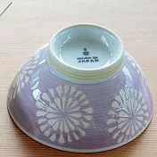 【BISQUE】波佐見燒|煙花風詩陶瓷飯碗12cm ‧ 紫