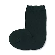 【MUJI 無印良品】兒童棉混足底圈絨厚織直角襪15-19cm 黑色