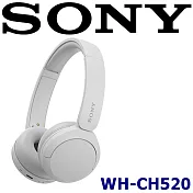 SONY WH-CH520 高音質長續航 無線藍芽耳罩式耳機 4色 DSEE™ 重建音質給您最高音質享受 新力索尼保固一年 白色