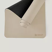 【QMAT】10mm運動墊 台灣製（隨貨附贈束帶及網袋） 日曬褐/黑