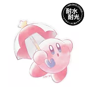 【日本正版授權】星之卡比 防潑水 貼紙 日本製 行李箱貼/手帳貼/裝飾貼紙 卡比之星/Kirby/任天堂 - C款