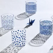 【日本K-ai】日本和紋透明玻璃杯320cc ‧ 鶴鳥