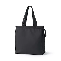 【MUJI 無印良品】聚酯纖維購物袋/大/黑色