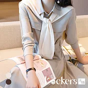 【Lockers 木櫃】春季法式名媛襯衫洋裝 L112032002 米白色M