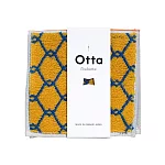 【日本Gold Pearl今治毛巾】Otta 對折輕巧純棉隨身方巾 ‧ 網紋(黃)