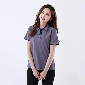 【遊遍天下】女款抗UV吸濕排汗速乾機能POLO衫(GS1036) M 淺紫