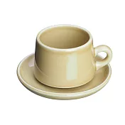 【Amabro】Standard陶瓷馬克杯盤2件組 ‧ 黃地釉