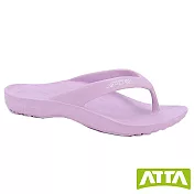 ATTA足弓簡約夾腳拖鞋 US5 粉紫