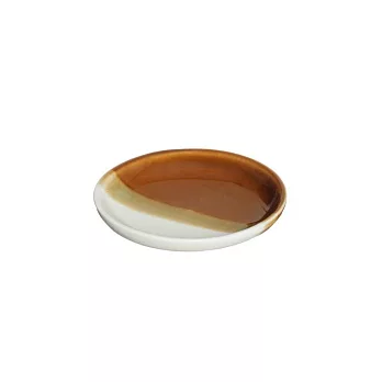 【co-bo-no】Bicolor雙色濃釉陶瓷小皿8cm ‧ 焦糖棕