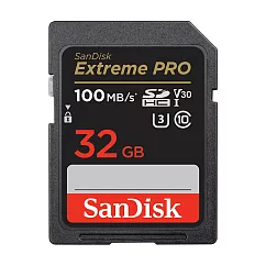 【代理商公司貨】SanDisk 32GB 100MB/s Extreme Pro U3 SDHC UHS─I V30 記憶卡
