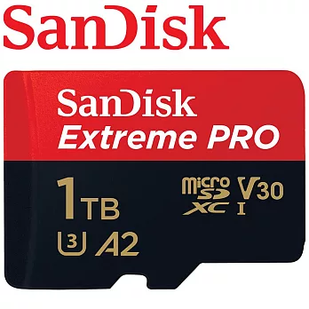 【代理商公司貨】SanDisk 1TB 200MB/s Extreme Pro U3 microSDXC UHS-I V30 A2 記憶卡