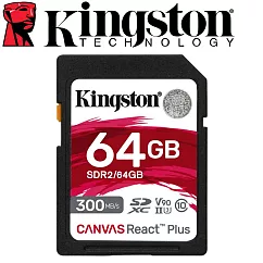 Kingston 金士頓 64GB SDXC UHS─II U3 V90 記憶卡 SDR2/64GB