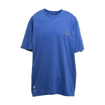 PlayStation噴繪藝術T恤-藍 M
