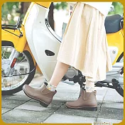 【花見小路】雨靴日/新版/京都和風感雨靴/女鞋/ JP24.5 咖啡色