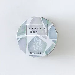 【Green Flash】墨水色彩系列 透明紙膠帶 ‧ 礦石