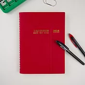 【conifer綠的事務】2024-25K活頁支票登記簿 紅色