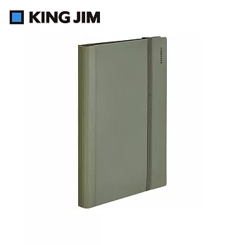 【KING JIM】精選色 Compack A4 可對摺資料夾 10頁  橄欖綠