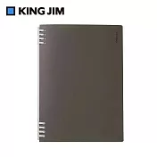 【KING JIM】精選色 TEFRENU 360° 活頁線圈筆記本 B5  黑色
