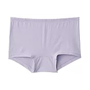 【MUJI 無印良品】女有機棉混彈性天竺無側縫平口內褲 M 紫色