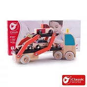 【德國 classic world 客來喜經典木玩】兒童拼裝雙層卡車《53771》