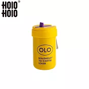 【HOLOHOLO】TONTON PRO 316不鏽鋼吸管保溫杯（380ml／4色） 鳳梨黃