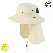 ADISI 抗UV透氣快乾撥水收納護頸兩用盤帽 AH23018 / 城市綠洲專賣 (UPF50+ 防紫外線 防曬帽 遮陽帽) M 晨曦白