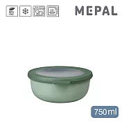 MEPAL / Cirqula 圓形密封保鮮盒750ml- 鼠尾草綠