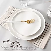 【Homely Zakka】莫蘭迪啞光釉陶瓷餐盤碗餐具_大圓平盤25.5cm(3色任選) 莫蘭迪白