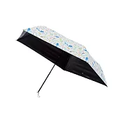 【estaa】日本抗UV超遮光輕量折傘(附傘套) ‧ 花野仙蹤(藍)
