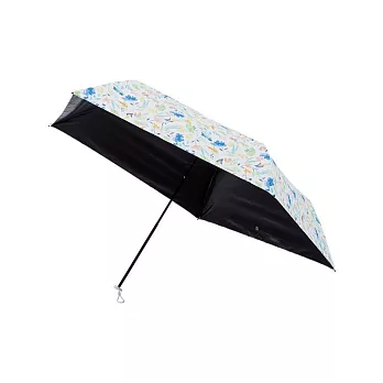 【estaa】日本抗UV超遮光輕量折傘(附傘套) ‧ 花野仙蹤(藍)