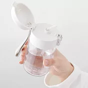 【MUJI 無印良品】攜帶式透明水壺/附吸管/350ml
