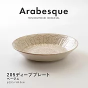 【Minoru陶器】Arabesque地中海風陶瓷深盤20cm ‧ 杏